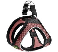 HUNTER Imbracatura per cani Hilo Comfort, colore rosa antico, Easy step-in per cani di piccola e media taglia, con materiale a rete, elementi riflettenti, piacevolmente leggera, design moderno, taglia