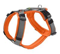 Hunter Imbracatura per cani Maldon UP, colore: arancione/grigio, morbida imbottitura e confortevole, altamente riflettente grazie alla Scotchlite 3M, regolabile in 4 posizioni, con manico imbottito