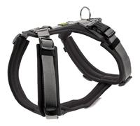 HUNTER Imbracatura per cani Maldon UP, colore nero/grigio, morbida imbottitura e confortevole, altamente riflettente grazie alla Scotchlite 3M, regolabile in 4 posizioni, con manico imbottito (da S-M