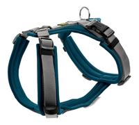 HUNTER Imbracatura per cani Maldon UP, colore petrolio/grigio, morbida imbottitura e confortevole, altamente riflettente grazie alla Scotchlite 3M, regolabile in 4 posizioni, con manico imbottito (da
