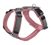 HUNTER Imbracatura per cani Maldon UP, colore rosa antico/grigio, morbida imbottitura e confortevole, altamente riflettente grazie alla Scotchlite 3M, regolabile in 4 posizioni, con manico imbottito