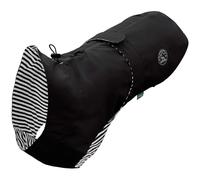 HUNTER Impermeabile per cani Milford, colore nero, vestibilità ergonomica per una protezione ottimale, regolabile individualmente, chiusura lampo per strofinacci, facile da pulire e lavabile a 30 °C