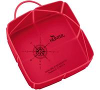 Hunter List Ciotola da Viaggio Pieghevole in Silicone, 15 x 12 x 5 cm, Rosso