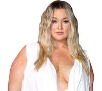 Hunter McGrady (White Dress) Half Body Buddy Cutout