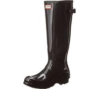 Hunter - Original Back Adjustable Gloss, Stivale da donna, Nero (Black), 38
