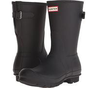 Hunter Original Back Adjustable Short Rain Boots, Stivali in Gomma Donna, Nero, 40 EU