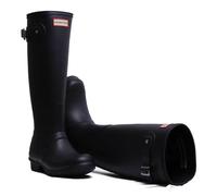 Hunter Originale Alto Donna Al Ginocchio Stivali Wellington Colore Navy Misura