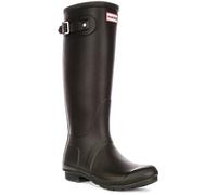 HUNTER Originale Alto Wellington Regolabili Donna Stivale Choco Marrone UK 4 - 8