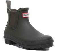 HUNTER Originale Chelsea Gomma Caviglia Donna Stivali IN Oliva UK 3 - 8