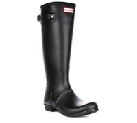 HUNTER Originale da Infilare Alto Cinturino Posteriore Stivali Donna Bianco Nero