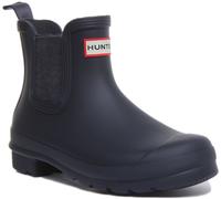 HUNTER Originale Donna Chelsea Impermeabile Welly Womensboot IN Navy UK 3 - 9