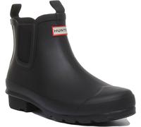 Hunter Originale Junior Chelsea Bambini Gomma Stivali IN Nero Taglia UK 12 - 4