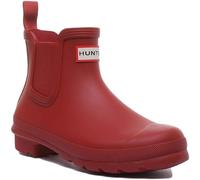 HUNTER Originale W Chelsea Donna Stivali IN Rosso Misura UK 3 - 9