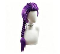 Hunter Parrucca cosplay per bambini - Anime Demon Cosplay Parrucca per uomini e donne, trecce viola realistiche per Halloween Carnevale
