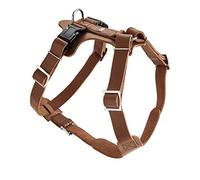 HUNTER pettorina per cane AALBORG, Colore: cognac, cuoio bovino, regolabile, con fibbie in plastica, design essenziale, Made in Germany, Taglia: S-M/2