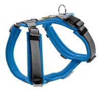 HUNTER Pettorina per cani MALDON UP, colore: blu/grigio, morbido e confortevole, altamente riflettente grazie allo scotchlite 3M, regolabile in 4 posizioni, con manico imbottito (a partire da S-M