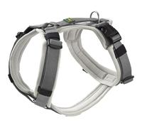 HUNTER Pettorina per cani MALDON UP, colore: grigio chiaro/grigio, morbido imbottito e confortevole, altamente riflettente grazie allo scotchlite 3M, regolabile in 4 posizioni, con manico imbottito (a