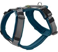 Hunter Imbracatura per cani Maldon UP, colore petrolio/grigio, morbida imbottitura e confortevole, altamente riflettente grazie alla Scotchlite 3M, regolabile in 4 posizioni, con manico imbottito (da