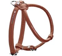 HUNTER Pettorina per cani Round & Soft Canadian UP, colore: Cognac, morbida pelle morbida, cuciture rotonde, sostenibile, Made in Germany, taglia: XS-S