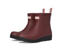 Hunter Play Short Boot Rain Donna, Rosso scuro, 37 EU