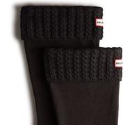 HUNTER Riciclato Mini Cavo Bracciale a Maglia Stivale Alto Donna Calzini IN Nero