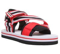 HUNTER Sandali da Spiaggia Caviglia Cinturino Gancio E Anello IN Bianco Red Size