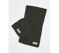 Hunter - Set regalo unisex con berretto e sciarpa verde scuro One Size