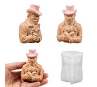 Hunter Stampo in silicone Stampo per candele in silicone multiuso per realizzare candele, sapone, statue in gesso, ornamento, tradizione, fusione cera candela
