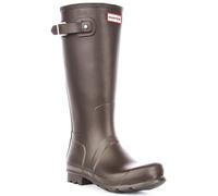 Hunter Uomo Originale Alto da Infilare Stivale IN Marrone Cioccolato EU 41-46