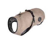 HUNTER Uppsala - Cappotto per cani, 42,5 cm, colore: Grigio talpa | poliestere, design 2 in 1 con fodera interna rimovibile, impermeabile, profili riflettenti, colore: tortora, taglia: 5
