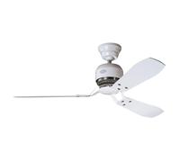 Hunter Ventilatore da Soffitto Con Interruttore Muro Industria Bianco Senza Luci [EEK: Inaditato]