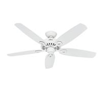 Hunter Ventilatore da Soffitto Senza Luce Builder Elite 132 CM Bianco