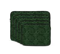 Hunter Verde Floreale Petali Modello Laptop Case 12 pollice Portatile Manicotto Del Computer Portatile Antiurto Moda Laptop Bag per Donne Uomini Valigetta Del Computer Portatile