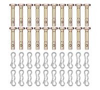 Hunter-wish Cesoie e coppiglie adatte per spazzaneve MTD, 20 pezzi e 20 coppiglie compatibili per Cub Cad et Troy Bilt Craftsman 61 cm 66 cm Snow Thrower, sostituire 738-04124A 714-04040