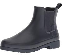 Hunter Womens Original Chelsea Refined Waterproof Rubber Rain Ankle Boots - Navy - 5