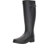 Hunter Women's Original Refined Wide Calf Rain Boot Matte Black 7 M US M