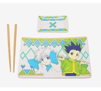 Hunter X Hunter Ceramic Sushi Set Con Bacchette Cinesi Gon & Killua Just Funky