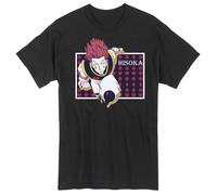 Hunter X Hunter Hisoka T-Shirt Anime Uomo Nero Manica Corta Cotone Girocollo