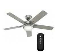Hunter Zeal Ventilatore da Soffitto 132 cm Argento 5 Pale Con Luce E Fernbed