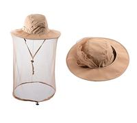 HunterBee Beekeeper Bee Beekeeping Hat/Mosquito Insect Hat/Mesh Bug Face Shields Mask Protection Bucket Hat