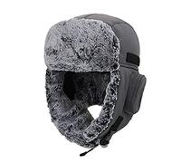 HunterBee Orecchie Cappello Bombardiere Ushanka Uomo Donna Berretto Russo Cacciatore di Trapper Freddo Antivento Pelliccia Sci da Caccia Neve eschimese