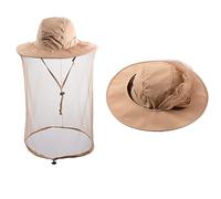 HunterBee Zanzariera Cappello Velo da Pesca Apicoltore Cap Bee Net Apicoltura Cappuccio