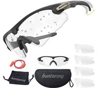 HUNTERSKY HTS Q57 Balistic Safety Shooting Anti-Fog Clear Glasses uomini protezione degli occhi, gamma caccia equitazione airsoft pickleball