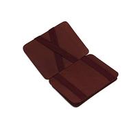 HUNTERSON Portafogli con portamonete magico sottile e minimalista vera pelle e con sistema di blocco RFID