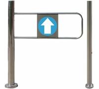 HUNTFF Cancello di Sicurezza a Molla, Porta di Sicurezza a 1 Via per Ingresso supermercato, cancello pedonale Automatico con Chiusura per Magazzino, per Bar panoramico della Biblioteca