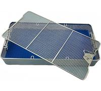 HUNTFF Cestelli per la sterilizzazione degli Strumenti, cestelli Perforati in Rete, Vassoio per la sterilizzazione e cestelli per la sterilizzazione degli Strumenti in Acciaio Inossidabile per Lab