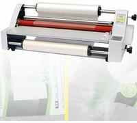 HUNTFF Laminatore a Caldo e a Freddo, Macchina per laminazione a Freddo con Controllo Digitale Elettrico da 700 W, Una Faccia Professionale monofacciale e Una Faccia bifacciale per Film BOPP