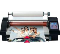 HUNTFF Laminatore a Caldo e a Rullo Caldo, Laminatore a Film Freddo A4/A3+, Macchina per laminazione a Una o Due Facce, Riscaldamento rapido e a Bolle