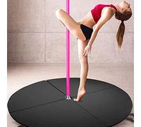 HUNTFF Palo da soffitto per Danza Commerciale Permanente per Pub, Palestra, Club, Sala Yoga, Tappetino da Pole Dance, Tappetino di Sicurezza Portatile Pieghevole Circolare per Principianti, Ideale