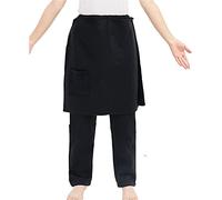 HUNTFF Pantaloni in Cotone per la Cura dei pazienti, Abbigliamento per pazienti Anziani disabili sottoposti a Interventi Chirurgici, Facili da Indossare e da togliere (Nero, XL-XLarge)
